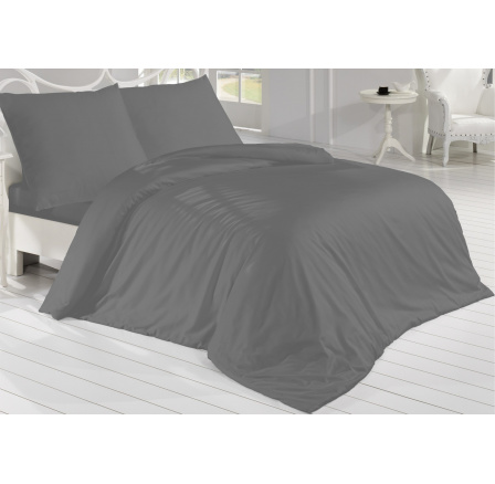 Saténová obliečka na vankúš tmavosivá 40x40