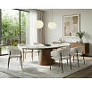 STÔL MAROCCO KERAMICKÝ BIELY PANDORO / ORECH 160(200)X90