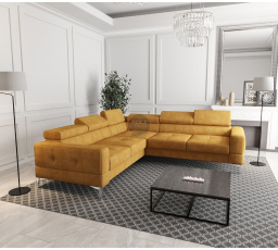 Rohová sedacia súprava TOSCANIA MAX 250×250 - žltá, pravá