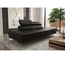 Sofa EMPORIO II 250 cm - čierna eko koža