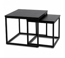 Sada stolíkov TEVET Čierna