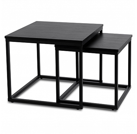 Sada stolíkov TEVET Čierna