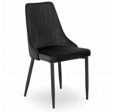 Stolička BARI Čierna Zamatová