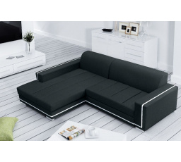 Rohová sedacia súprava Tamarin L čierna