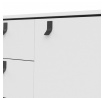Komoda RAIN 2d2s, Biely mat