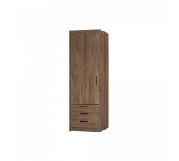 Šatní skriňa Enja 1D3S, dub lefkas