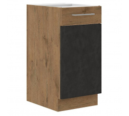 Kuchynská skrinka VEGA 40 D 1F BB, Matera mat/Dub lancelot