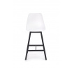 Barová stolička H99, biela/čierna