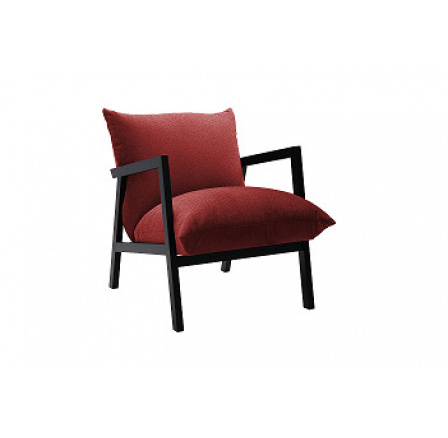 Anemone - kreslo (sisi) bordová ASTON 9, podrúčky MASIV BUK kolekcia "GB" (K250-Z)