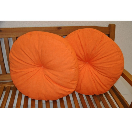 Vankúš okrúhly veľký oranžový set 2 kusy