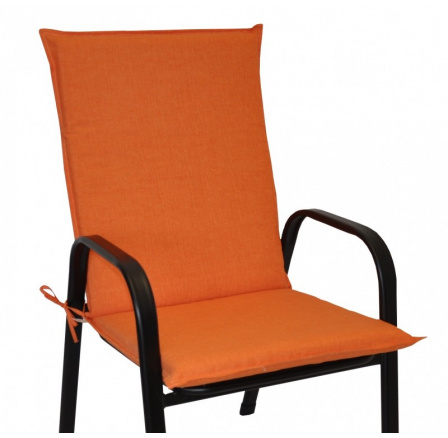 Polster na kreslo z ťahokovu UNI - látka oranžový melír