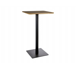 BAROVÝ STÔL BT006 DĽB ARTISAN/ČIERNA 60X60