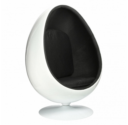Kreslo Ovalia Chair bielo čierne Kreslo Ovalia Chair bielo čierne