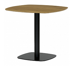 Stôl jedálenský, doska MDF, dekor dub, čierny kov