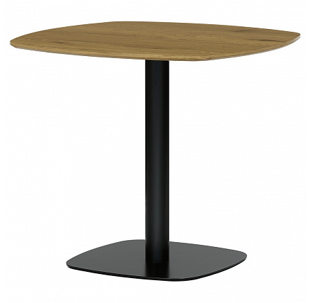 Stôl jedálenský, doska MDF, dekor dub, čierny kov