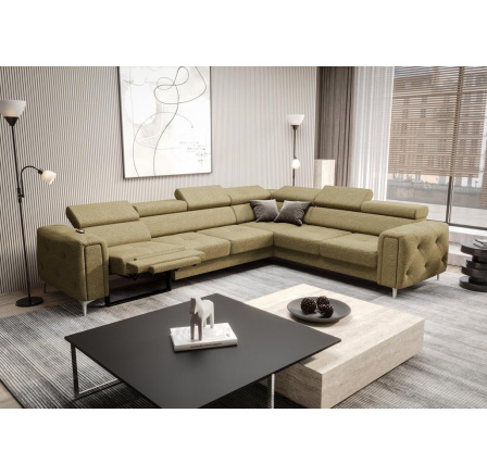 Rohová sedacia súprava s funkciou, relax ORION I 325x255 cm - pravá, olivová Rohová sedacia súprava s funkciou, relax ORION I 325x255 cm - pravá, olivová