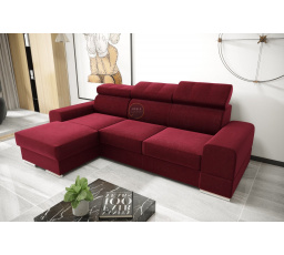 Rohová sedacia súprava ROYAL MINI 260×160červená, ľavá