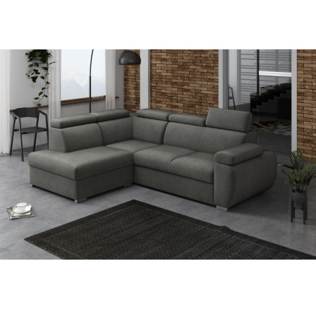 Rohová sedacia súprava Bodie IV ľavá sivá