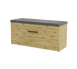 Botník so sedákom Pargas dub artisan