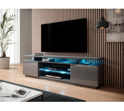 TV komoda EVA, grafitovo lesklý/grafitovo lesklý