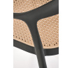 Jedálenská stolička K530, Čierna/Prírodná