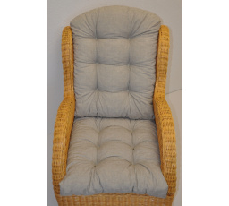 Vankúš pre ratanové kreslo - tmavobéžová látka