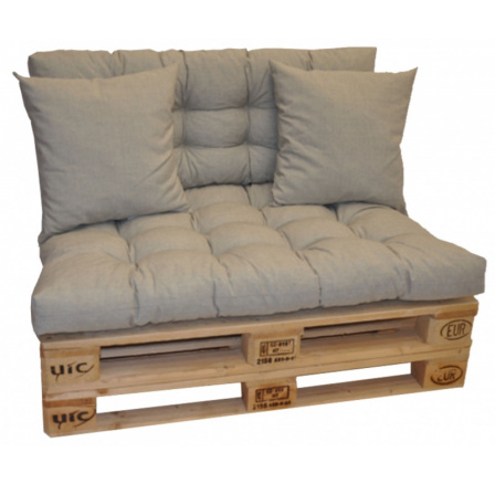 Vankúše na paletový nábytok - tmavobéžová látka