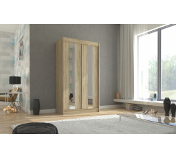 Posuvná skriňa so zrkadlom BALTON 120 Sonoma+Sonoma