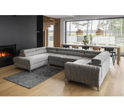 Rohová sedacia súprava v tvare U LOUIS, Marte ľavá