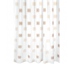 Sprchový záves Štvorce béžové