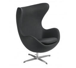 Kreslo Vajce šedé tmavé kašmír 41 Premium