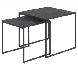 Sada stolíkov Infinity čierna 50x50