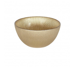 Miska Dore 700ml sklenená zlatá tmavá