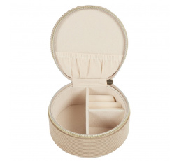 Šperkovnica manšestrová Velo béžová