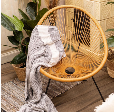 Záhradné kreslo ACAPULCO prírodné 93x73x85 cm