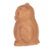 Sova - polyresinová figurka, imitace dřeva