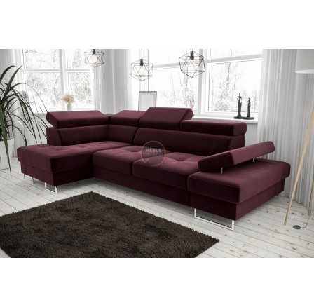 Rohová sedacia súprava GALAXY MINI 170x280 - vínová, ľavá Rohová sedacia súprava GALAXY MINI 170x280 - vínová, ľavá