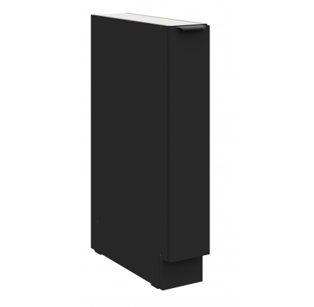 Dolná skrinka SIENA - 15 D CARGO BB, Čierna mat/Čierna mat