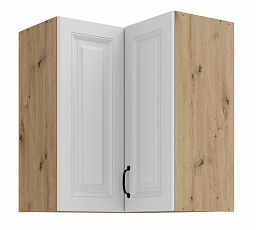 Horní rohová skříňka STELLO - 60x60 GN-72 2F (90°), Dub Artisan/Bílý mat