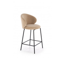Barová stolička H121, Béžová/Čierna
