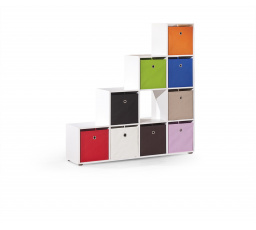 Regál CABOTO, biela