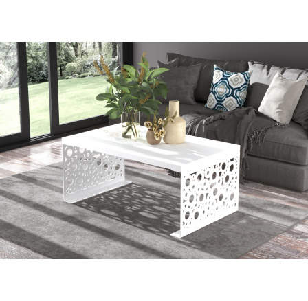 Konferenčný stolík RINA 100x60 Biely+Biely