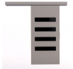 Posuvné dvere na stenu FORLI 86 Gray+Black Lacobel
