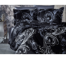 Saténová obliečka na vankúš Atlantis black 50x70