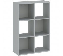 Regál CATCHY 6P, Sivá