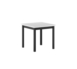 Stôl biely/čierny 80x80 ST25-FX