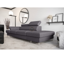Sofa GALAXY II leňoška 235 cm - sivá, pravá strana