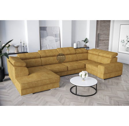 Rohová sedacia súprava ROYAL MAX I 210x375x185 - hnedá, pravá Rohová sedacia súprava ROYAL MAX I 210x375x185 - hnedá, pravá