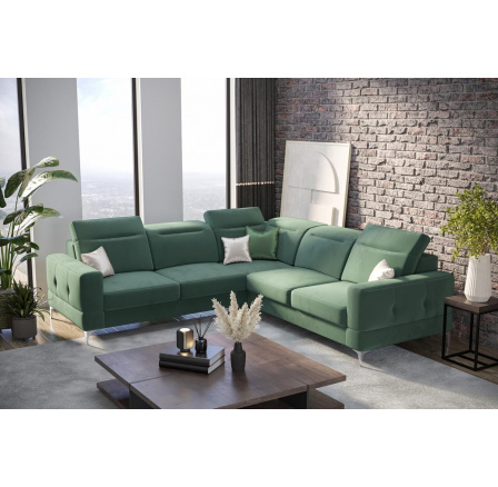 Rohová sedacia súprava MALIBU MAX 250x250 - tmavá mäta, ľavá Rohová sedacia súprava MALIBU MAX 250x250 - tmavá mäta, ľavá