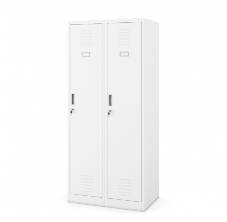 Biela šatníková skriňa BHP: štvorpriestorová KACPER, 800 x 1800 x 500 mm Biela šatníková skriňa BHP: štvorpriestorová KACPER, 800 x 1800 x 500 mm